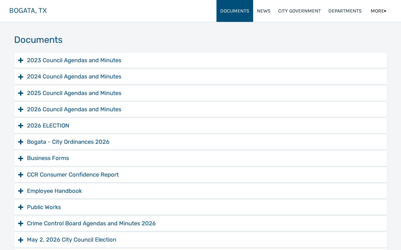 Bogata public documents interface and criminal records distinction