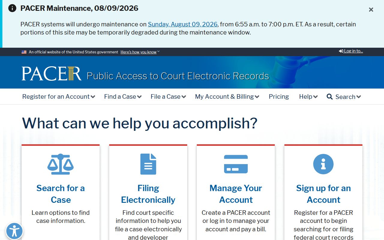 PACER search for federal criminal cases affecting Red River County