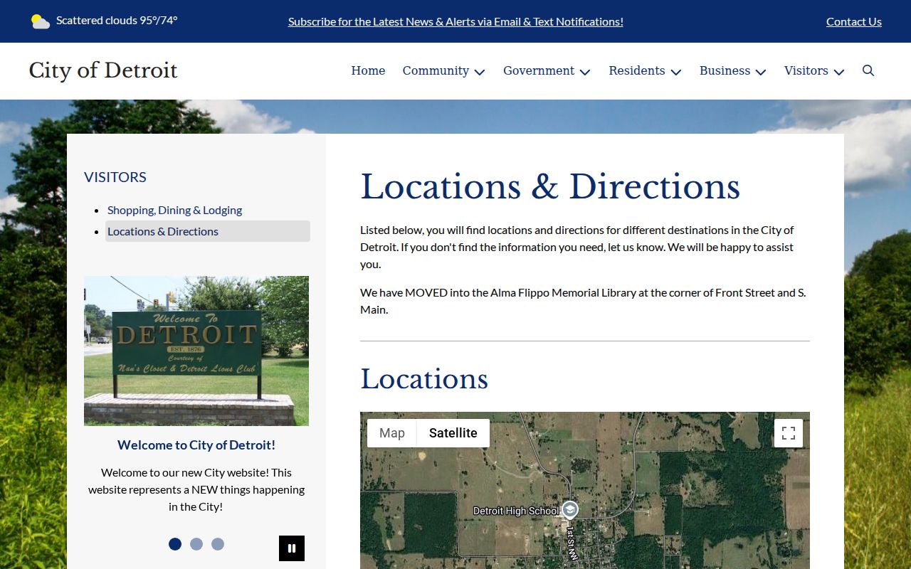 Detroit city facilities source for criminal records contact confirmation